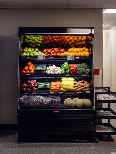Fruits and vegetables at the food pharmacy run out of Nashville General Hospital, in Nashville on Feb. 16, 2022.  (William DeShazer/The New York Times)
