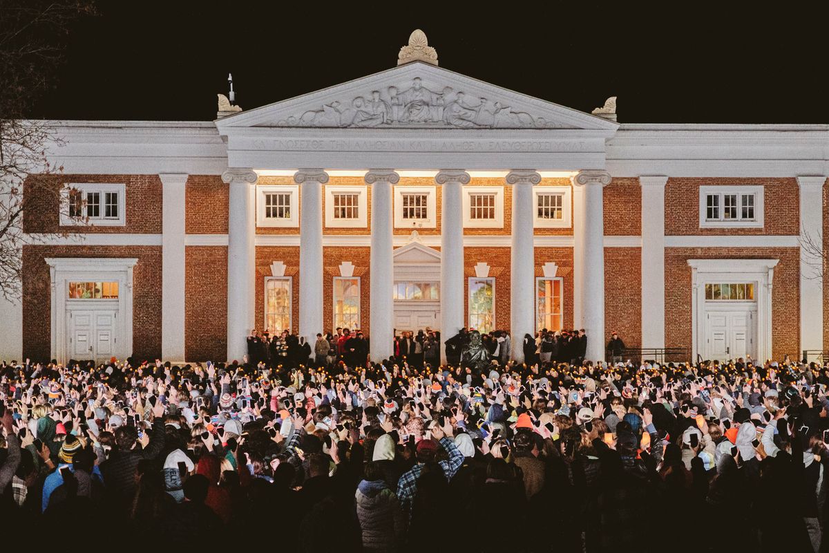 A vigil was held Nov. 14 in memory of three students who were killed the day before, at the University of Virginia in Charlottesville, Virginia.  (EZE AMOS)