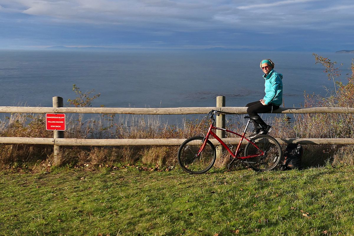 The views from Artillery Hill at Fort Worden take in the Strait of Juan de Fuca. (John Nelson)