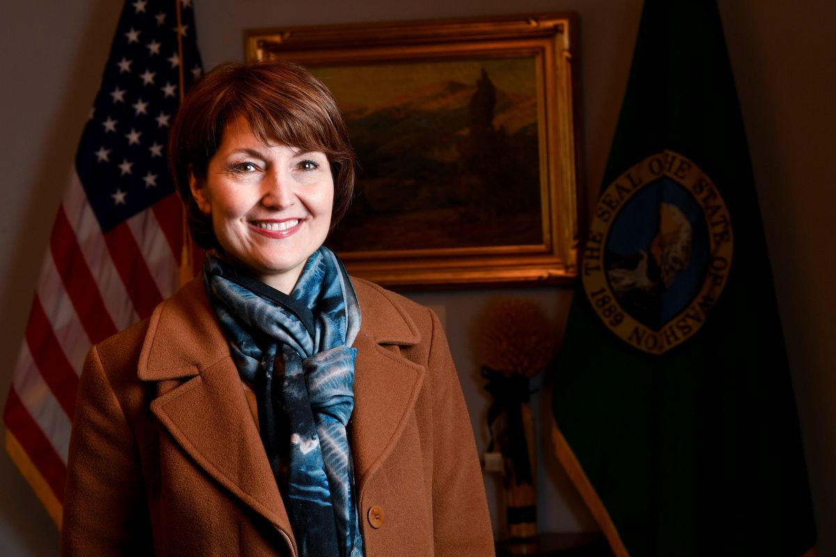 Rep. Cathy McMorris Rodgers, R-Wash., poses for a photo in her office on Jan. 16, 2020, on Capitol Hill in Washington, D.C.  (TYLER TJOMSLAND/THE SPOKESMAN-REVIEW)