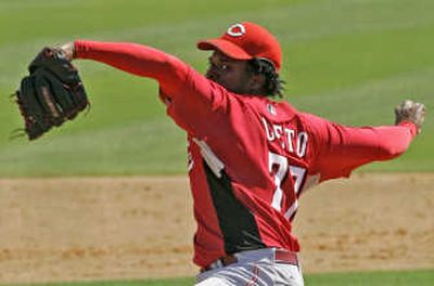 
Dominican power pitcher Johnny Cueto is making a huge splash with Cincinnati.Associated Press
 (Associated Press / The Spokesman-Review)