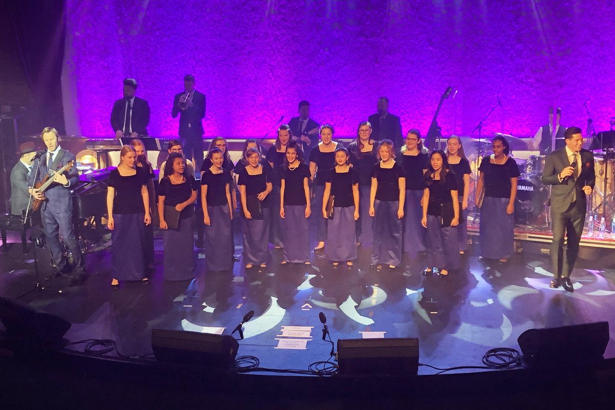 The Tenors’ “Wonder of Christmas” at Bing Crosby Theater on Saturday night. (Don  Chareunsy / The Spokesman-Review)