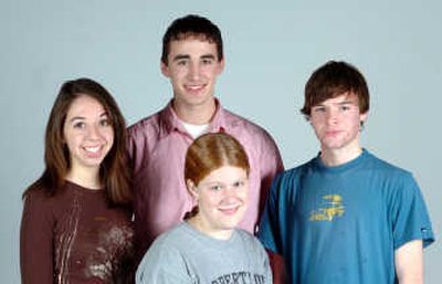 
Clockwise from left: Corinna Bockstruck (Cheney), Ethan Silvieus (Cheney), Michael May (Lewis and Clark), and Delaney Dittman (Lewis and Clark).JESSE TINSLEY 
 (Jesse Tinsley / The Spokesman-Review)