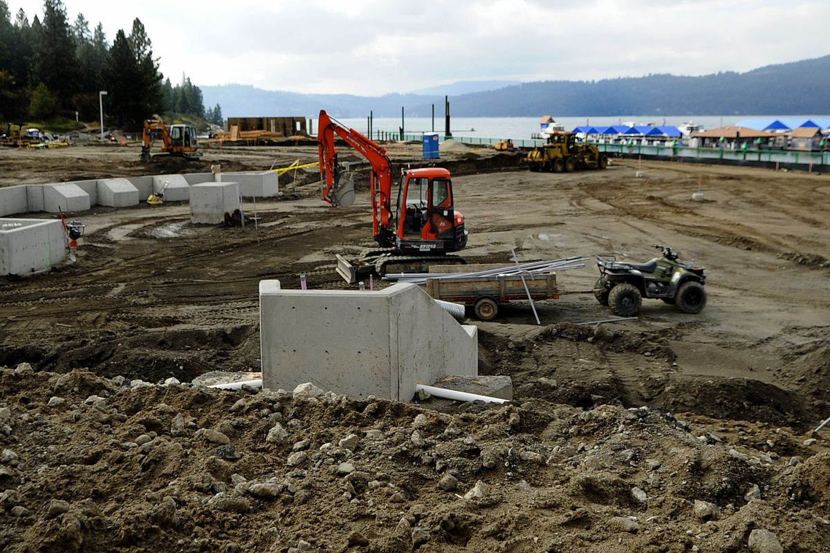 The progress of the Veterans Memorial area of McEuen Park was apparent during a tour on Thursday. A public tour is scheduled for Saturday.