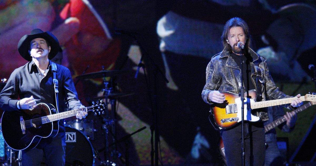 April 30: Ronnie Dunn, left, and Kix Brooks will perform at the Spokane Arena. (Associated Press)