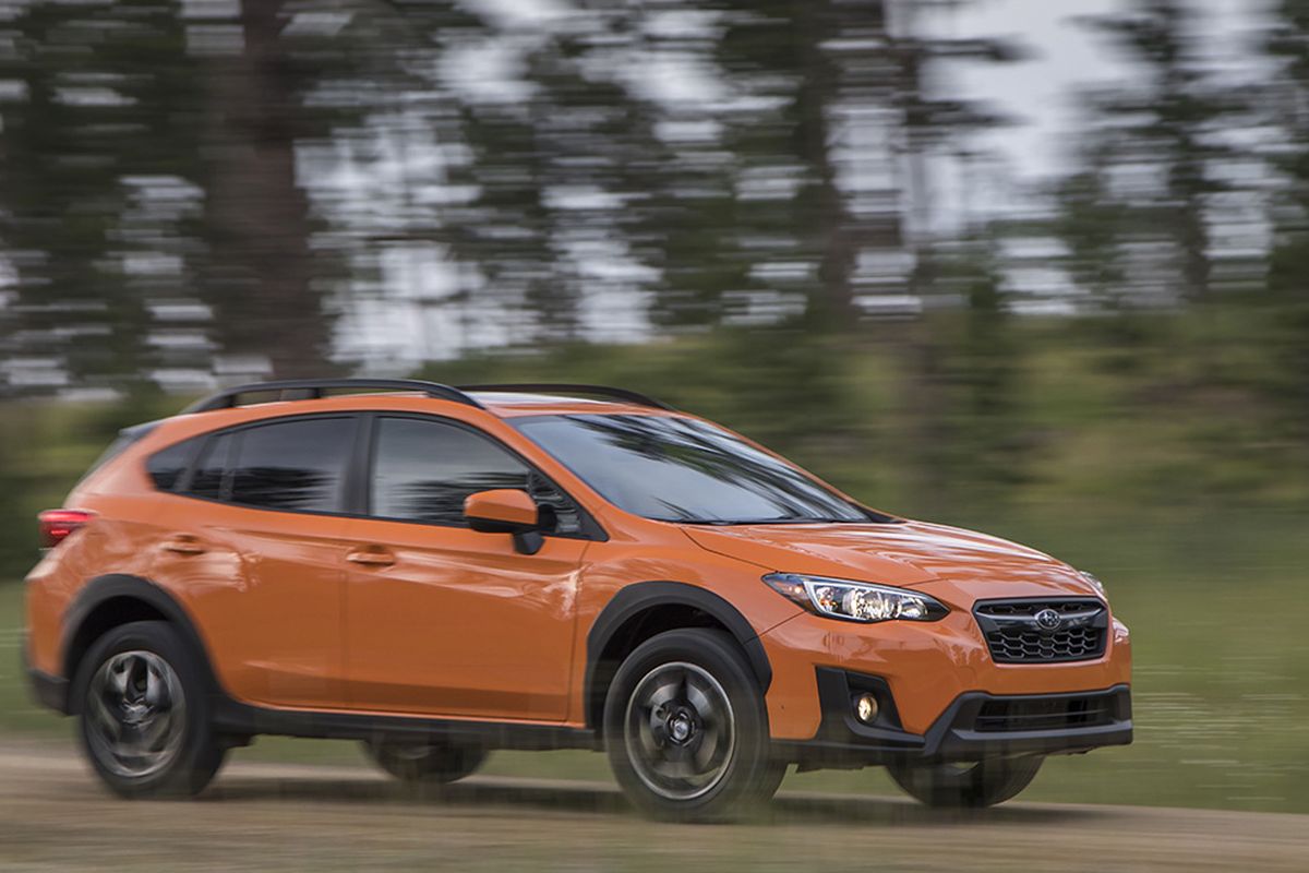 Bathed in a look-at-me color called Sunshine Orange and equipped with a six-speed manual transmission, Subaru’s Crosstrek seemed to promise a week of fun. (Subaru)