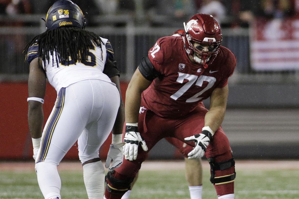 Mike Leach says WSU rookie Abraham Lucas is ‘one of the best offensive