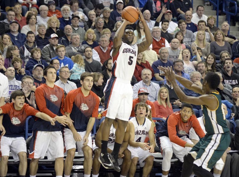 Gary Bell Jr. ranks in Gonzaga’s all-time top 10 in 3-pointers made, shooting at a 41.6 percent clip. (Jesse Tinsley)