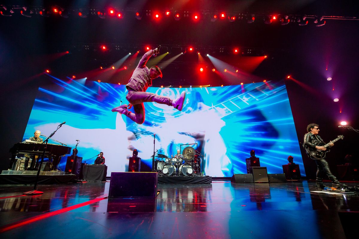 Journey performs at the Colosseum in Caesars Palace on Wednesday, Oct. 9, 2019, in Las Vegas. (Erik Kabik)