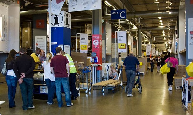 B39FBP Ikea store Milton Keynes Buckinghamshire. Image shot 08/2008. Exact date unknown. (British Alamy / Www.alamy.com)