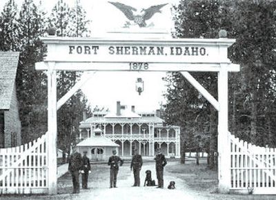 
Fort Sherman, shown at an unknown date, was first called Fort Coeur d'Alene when it was established by Congress on April 16, 1878. 
 (Courtesy of the Museum of North Idaho / The Spokesman-Review)