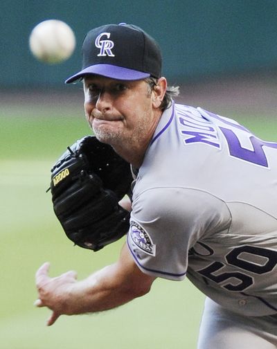 Jamie Moyer is back on the mound for the Rockies at 49. (Associated Press)