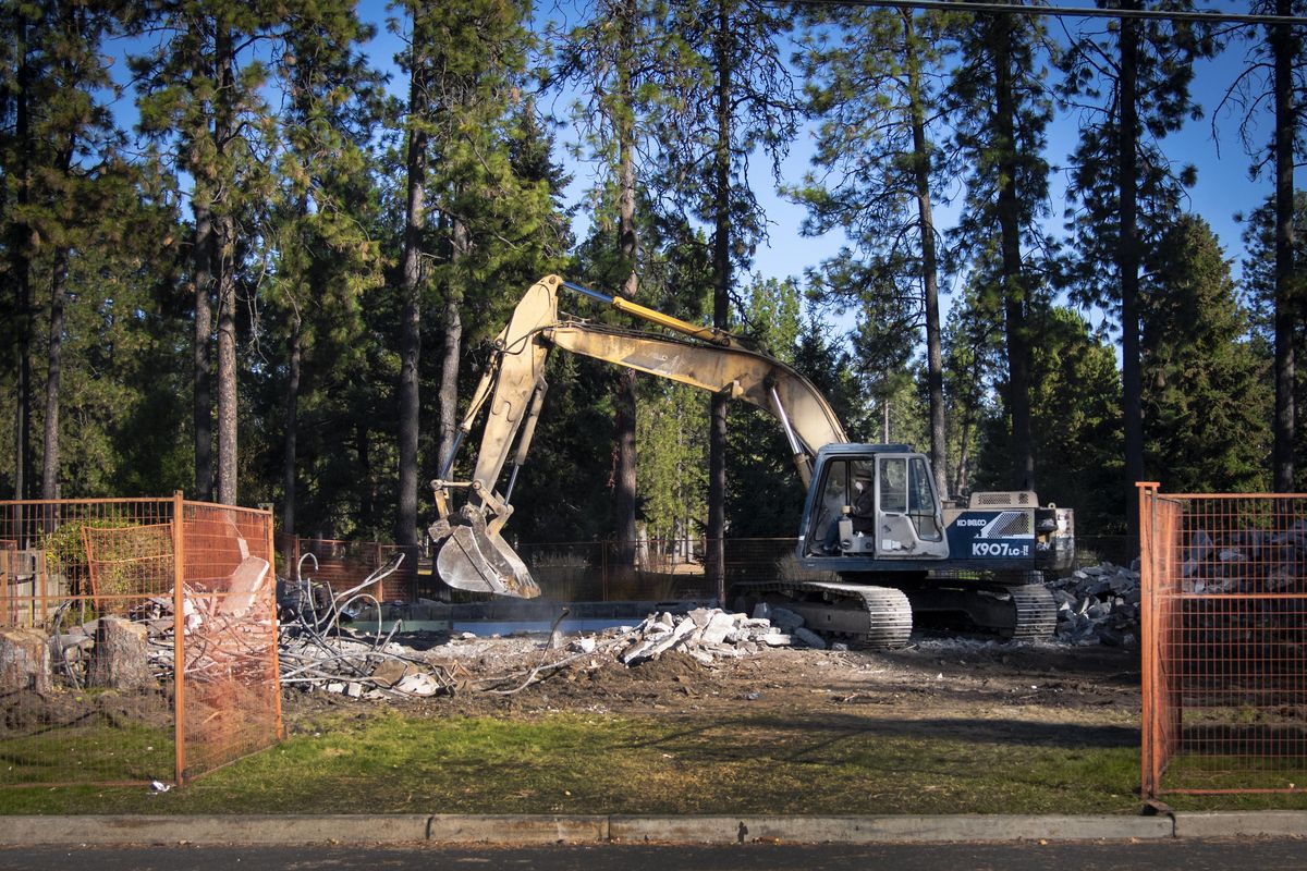 On the southern edge of Manito Golf and Country Club, one of Spokane’s most important mid-century homes was demolished to make way for a modern residence. The home was designed by architect Warren Heylman, best-known for the Parkade in downtown Spokane. (Colin Mulvany / The Spokesman-Review)