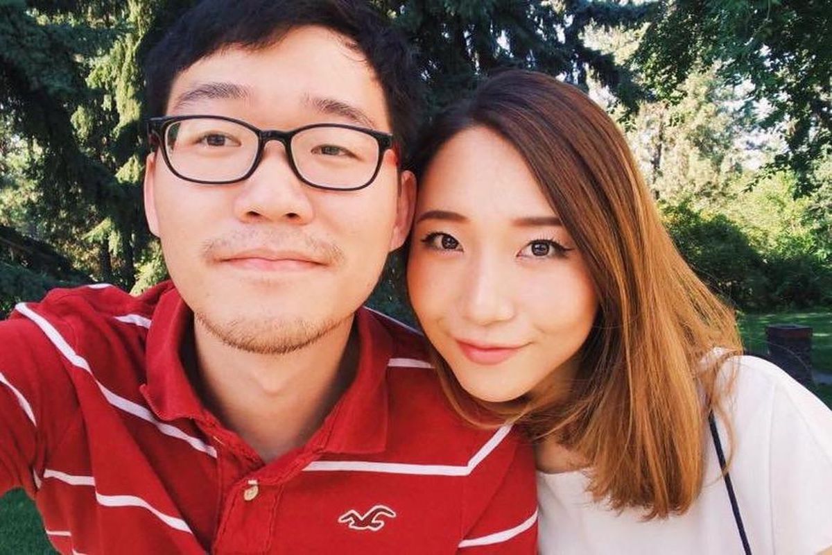 Joochan “Austen” Lee, shown with his wife, Yuki, died in a plane crash near Deer Park on July 13, 2018. Yuki Lee is suing the Moody Bible Institute, which operates the aviation school in Spokane where Joochan was a student.  (GoFundMe)