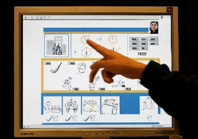 
Kentaro Toyama, Assistant Managing Director of Microsoft Research India, demonstrates 