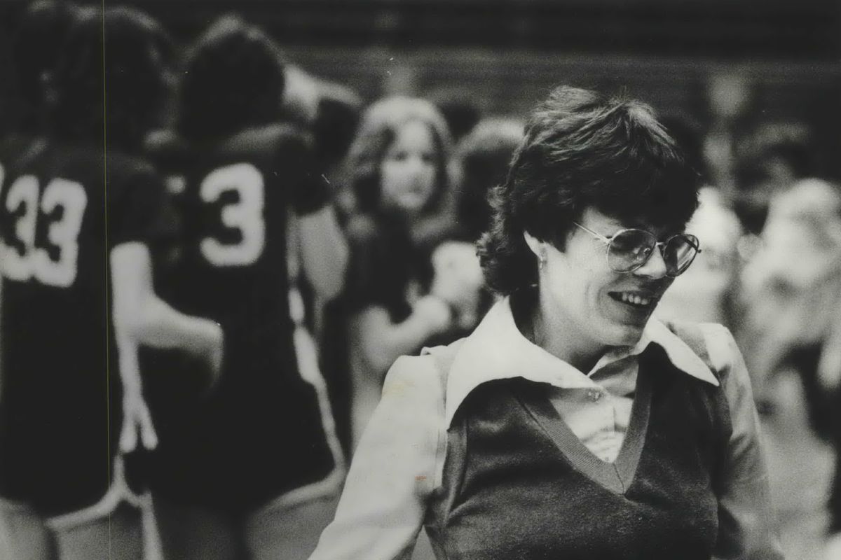 Basketball coach Linda Sheridan led Shadle Park to back-to-back state championships in 1988 and 1989.  (The Spokesman-Review)