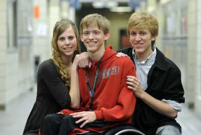 
Riverside triplets Jennifer, David and Michael Watts will graduate on Friday. 
 (Dan Pelle / The Spokesman-Review)