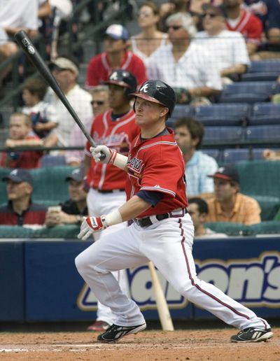 Nate McLouth’s trade to the Braves surprised many. (Associated Press / The Spokesman-Review)