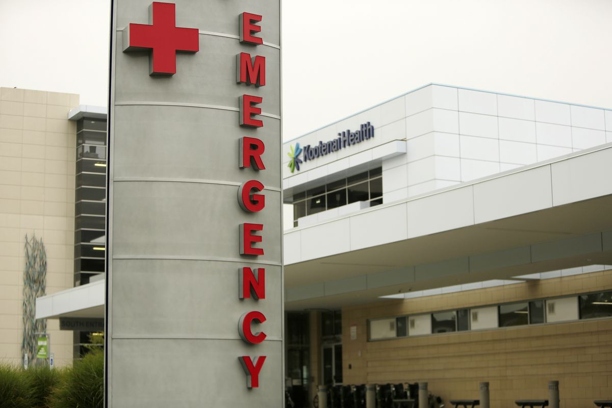 An emergency department sign is shown Sept. 10 at Kootenai Health in Coeur d’Alene.  (Associated Press)