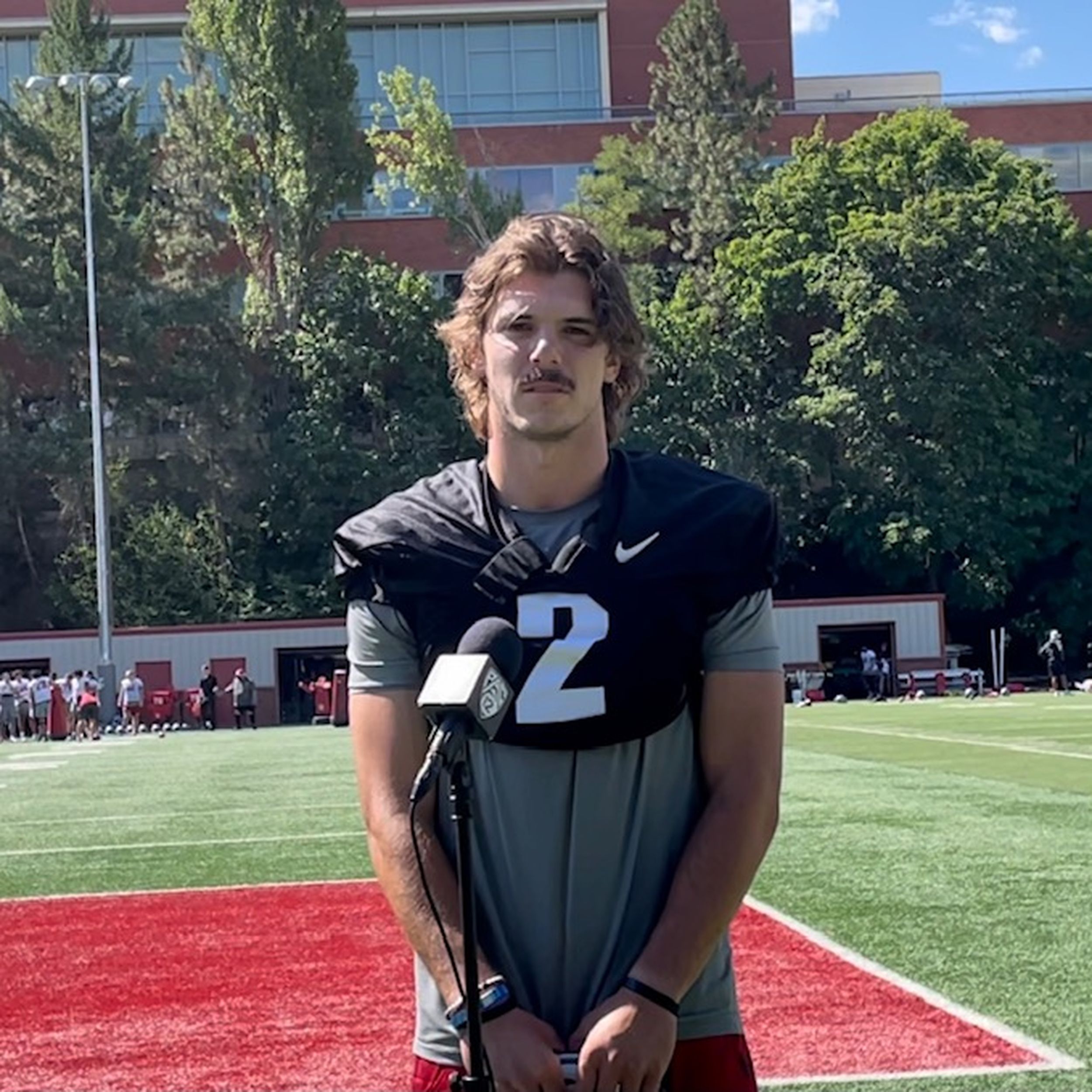 Video Washington State quarterback Cammon Cooper post practice