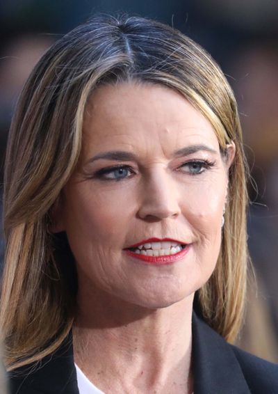 Today show co-host Savannah Guthrie is seen during the pop group the Jonas Brothers' performance on the Today Show held at Rockefeller Plaza in New York on Aug. 8, 2025.   (Nancy Kaszerman/ZUMA Press/TNS)