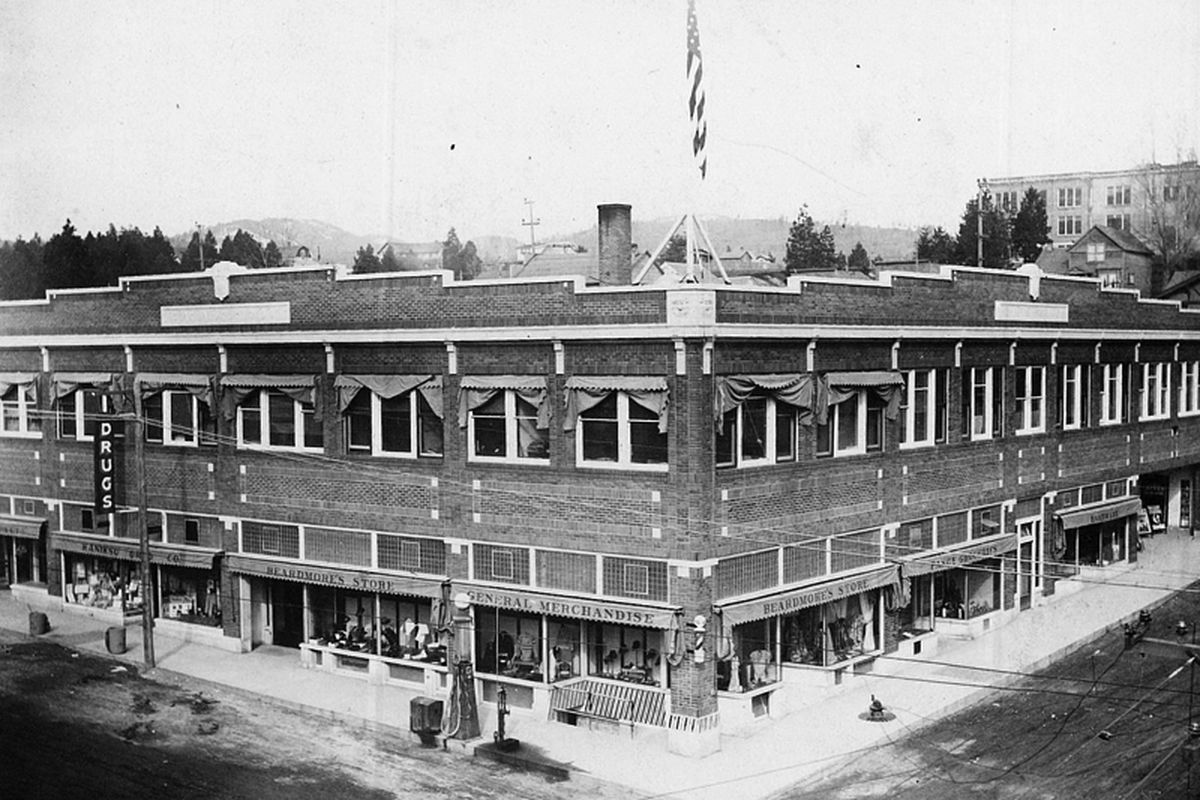 The Beardmore Block, shown in a historical photo, was built in 1923. Photo courtesy of Bridget Curran (Photo courtesy of Bridget Curran / The Spokesman-Review)