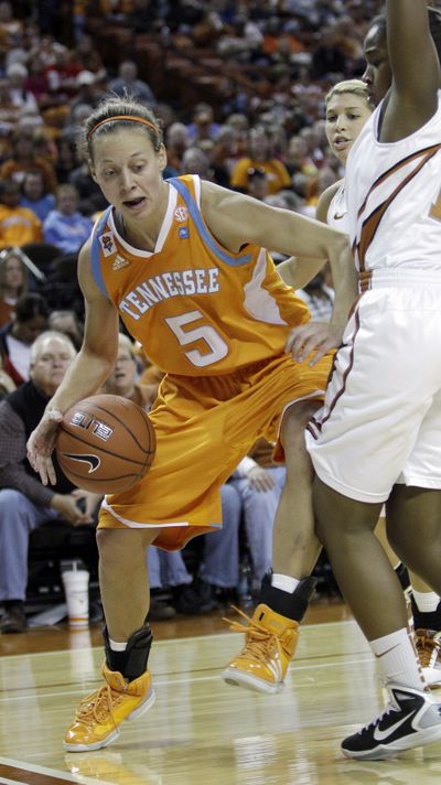 Angie Bjorklund hit 4 of 8 3s on Sunday and now has 259 during her career at Tennessee. (Associated Press)