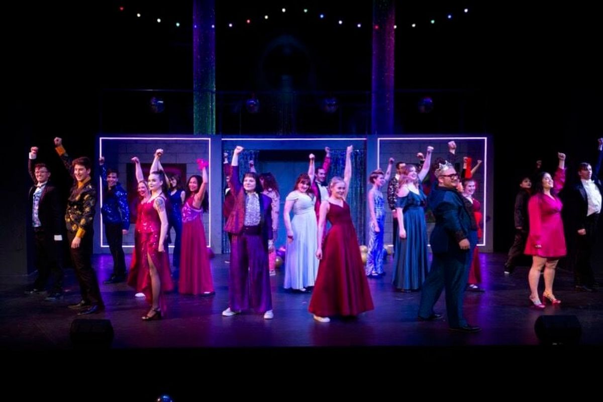 The cast of "The Prom" performs at Eastern Washington University.  (Courtesy of Angela Pierson)