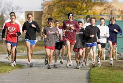 
North Central's boys cross country team heads to the regional meet Saturday as the state's No. 1-ranked 3A team.
 (Colin Mulvany / The Spokesman-Review)