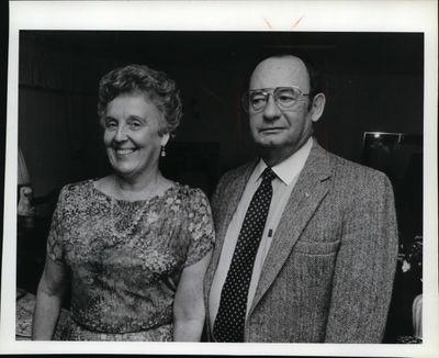 Coeur d’Alene Mayor Ray Stone with his wife, Betty, in 1985. Betty Stone served as the chairwoman of the cemetery board and would play an instrumental role in protecting historic Forest Cemetery from privatization. Ray Stone died in 2013.