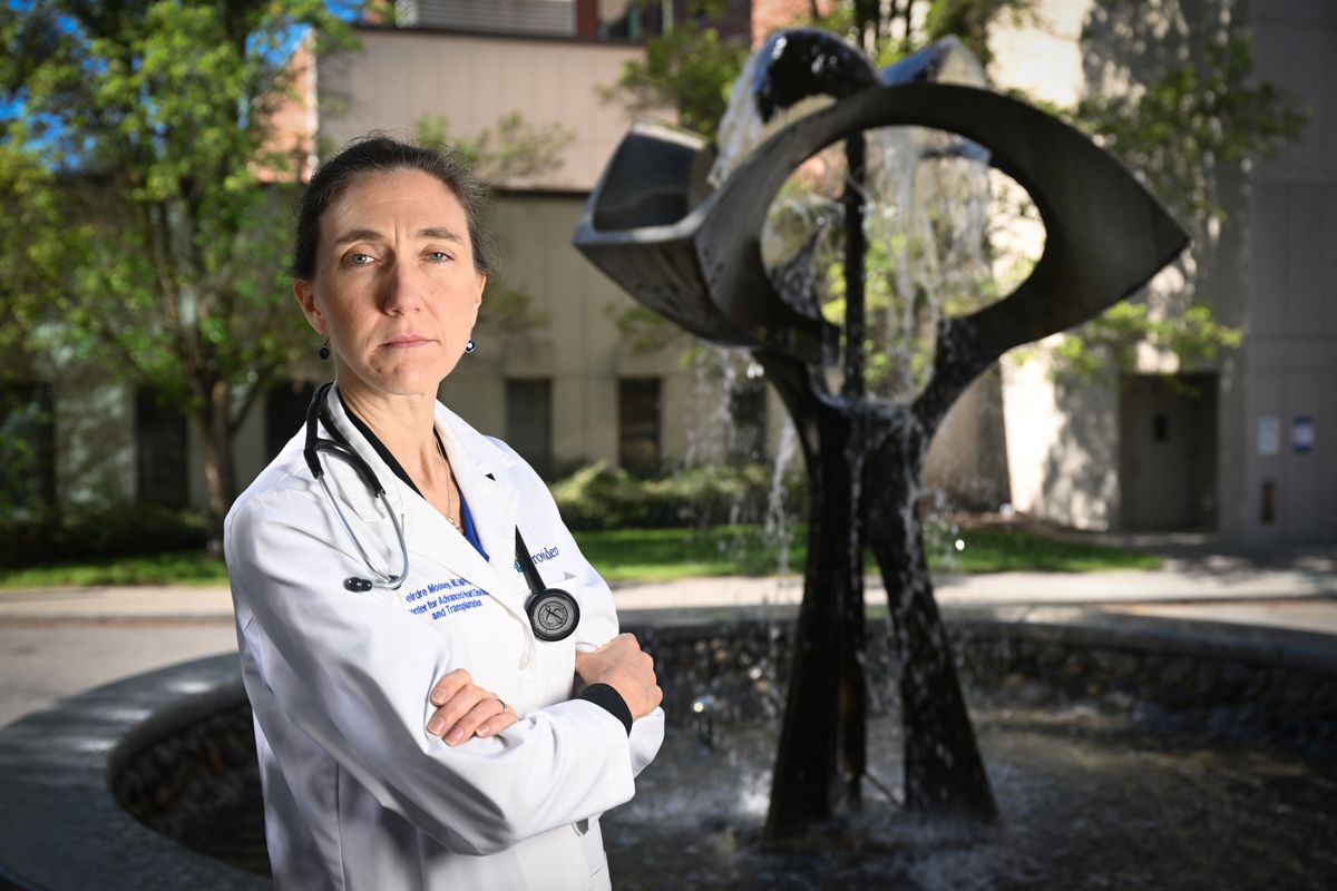 Dr. Deirdre Mooney is a cardiologist at the Center for Advanced Heart Disease and Transplantation at Providence Sacred Heart Medical Center in Spokane.  (Jesse Tinsley/THE SPOKESMAN-REVIEW)