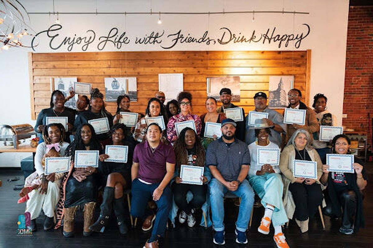 Spokane professionals pose with certificates for completed peer support training offered through the Washington Health Care Authority, granting them as certified peer support counselors through the state.  (Courtesy of Shades of Motherhood Network)