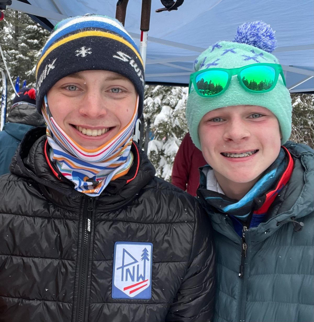 Isaac, left, and Aaron Pooler will compete in the U.S. Ski and Snowboard Cross Country Junior National Championships in Lake Placid, New York, this week. 