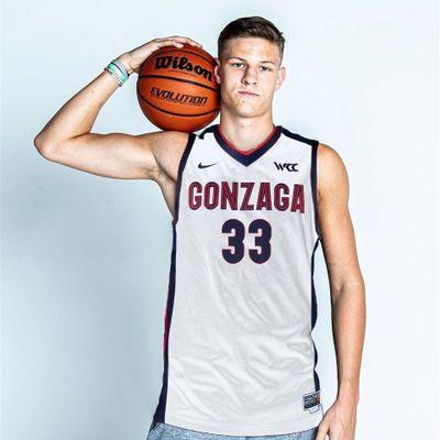 Gonzaga's Ben Gregg poses in a GU jersey. Gregg graduated high school early and has been added to the Zags active roster.  (Courtesy of Gonzaga Athletics)