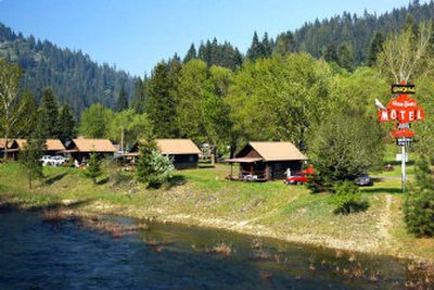 Three Rivers Resort is located at the confluence of the Lochsa, Selway and Clearwater Rivers. A cabin can be rented on the banks of the Lochsa River for $109 per night.
(Photos by Mike Brodwater Handle Extra / The Spokesman-Review)