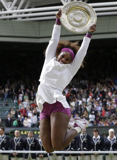 Serena Williams, the 2012 Wimbledon champion, is flying high on a 31-match winning streak. (Associated Press)