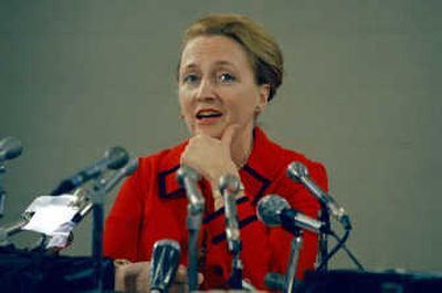 
Margaret Truman Daniel, shown  at a press conference in Kansas City, Mo., in  1972, died Tuesday. She was 83. 
 (FILE Associated Press / The Spokesman-Review)