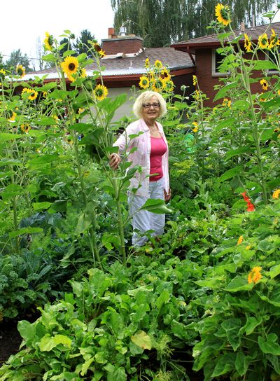 Mary Lee Gaston has found a way to double the production in her vegetable garden. (Susan Mulvihill)