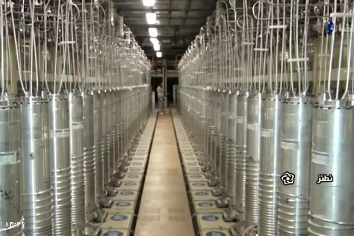 In this image made from April 17, 2021, video released by the Islamic Republic Iran Broadcasting, IRIB, state-run TV, various centrifuge machines line the hall damaged on Sunday, April 11, 2021, at the Natanz Uranium Enrichment Facility, some 200 miles (322 km) south of the capital Tehran, Iran. Iran named a suspect Saturday in the attack on its Natanz nuclear facility that damaged centrifuges there, as Reza Karimi and said he had fled the country "hours before" the sabotage happened.  (HOGP)