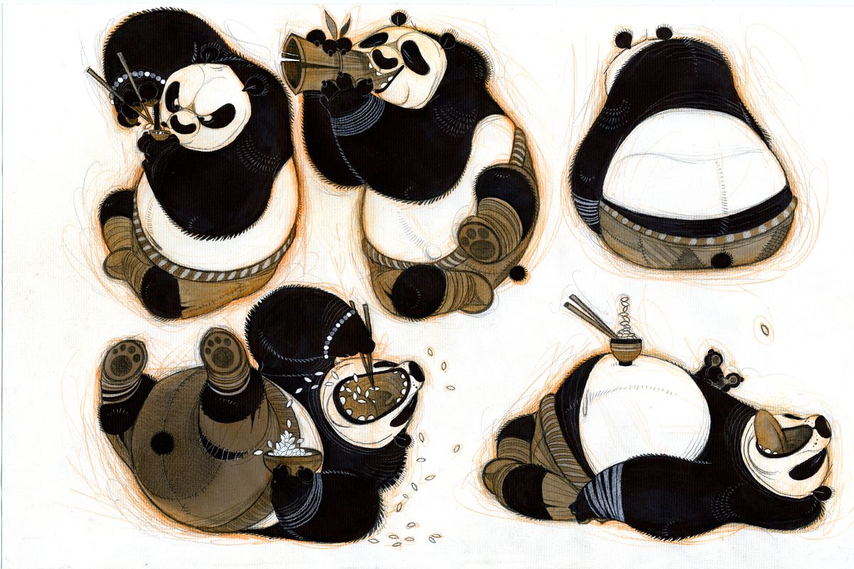 Kung Fu Panda (2008), artist Nico Marlet. DreamWorks Kung Fu Panda © 2021 DreamWorks Animation LLC. All Rights Reserved. 
