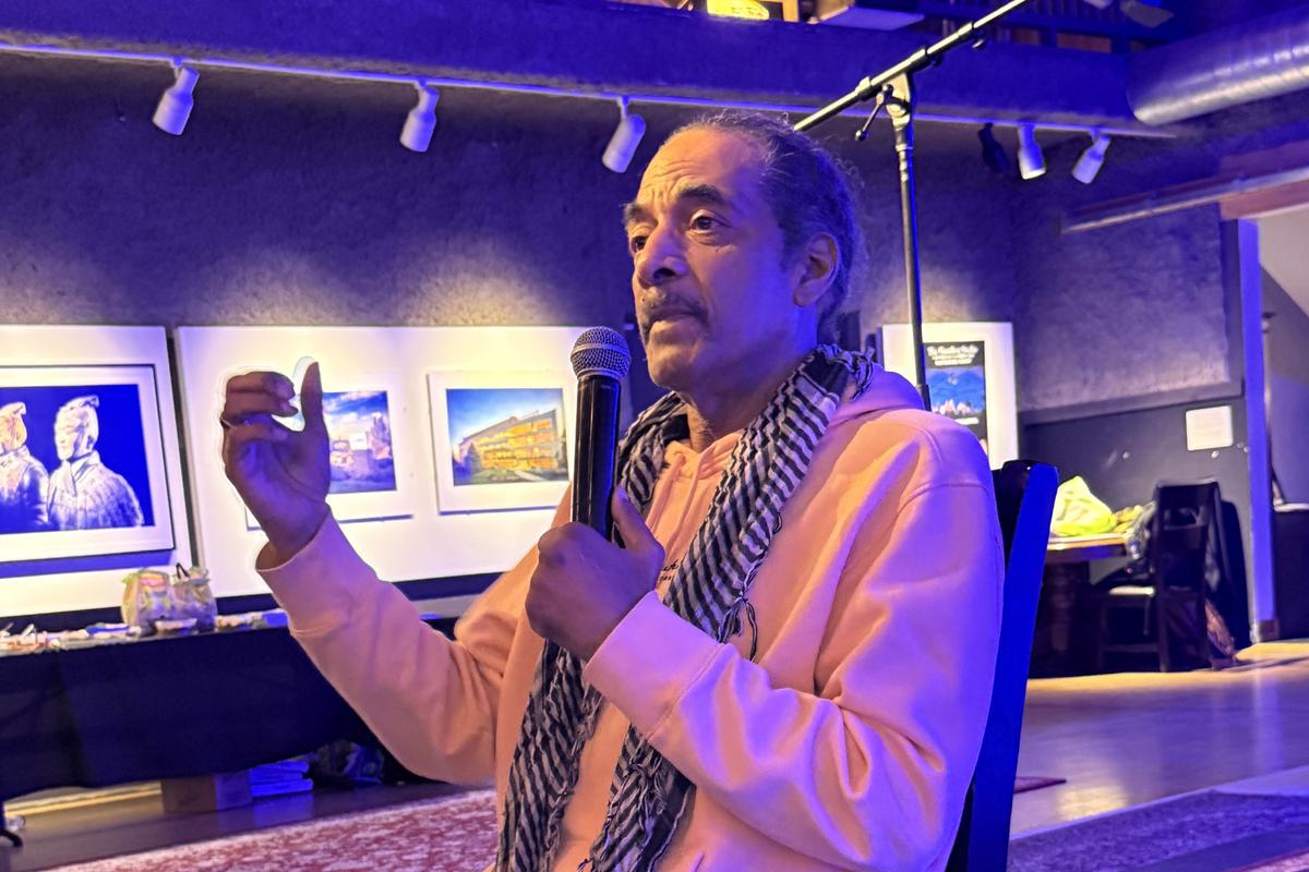 Aaron Dixon spoke at PJALS Youth Kick-Off event at Hamilton Studios on March 20.  (Courtesy)