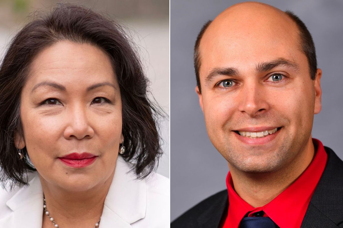 Soo Ing-Moody and Andrew Engell are running to fill the seat vacated by Rep. Jaquelin Maycumber. 