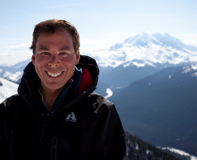 In June 2016, Brent Okita, a professional mountain guide, became the second person to ascend 14,410’ Mount Rainier 500 times.   (Rainier Mountaineering, Inc. )