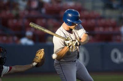 
Drafted 372nd by Colorado in the 12th round of this year's MLB First-Year Player Draft, Darin Holcomb is glad he turned pro.
 (Christopher Anderson / The Spokesman-Review)