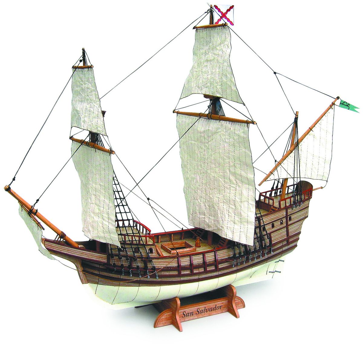 « A San Salvador galleon built out of paper, from Digital Navy.