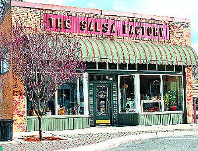 With care for historic detail, the 1902 drugstore building on Main Street in Rathdrum was renovated by owner Juanita Carmack in 2005 for The Salsa Factory. 
 (Mary Jane Honegger / The Spokesman-Review)