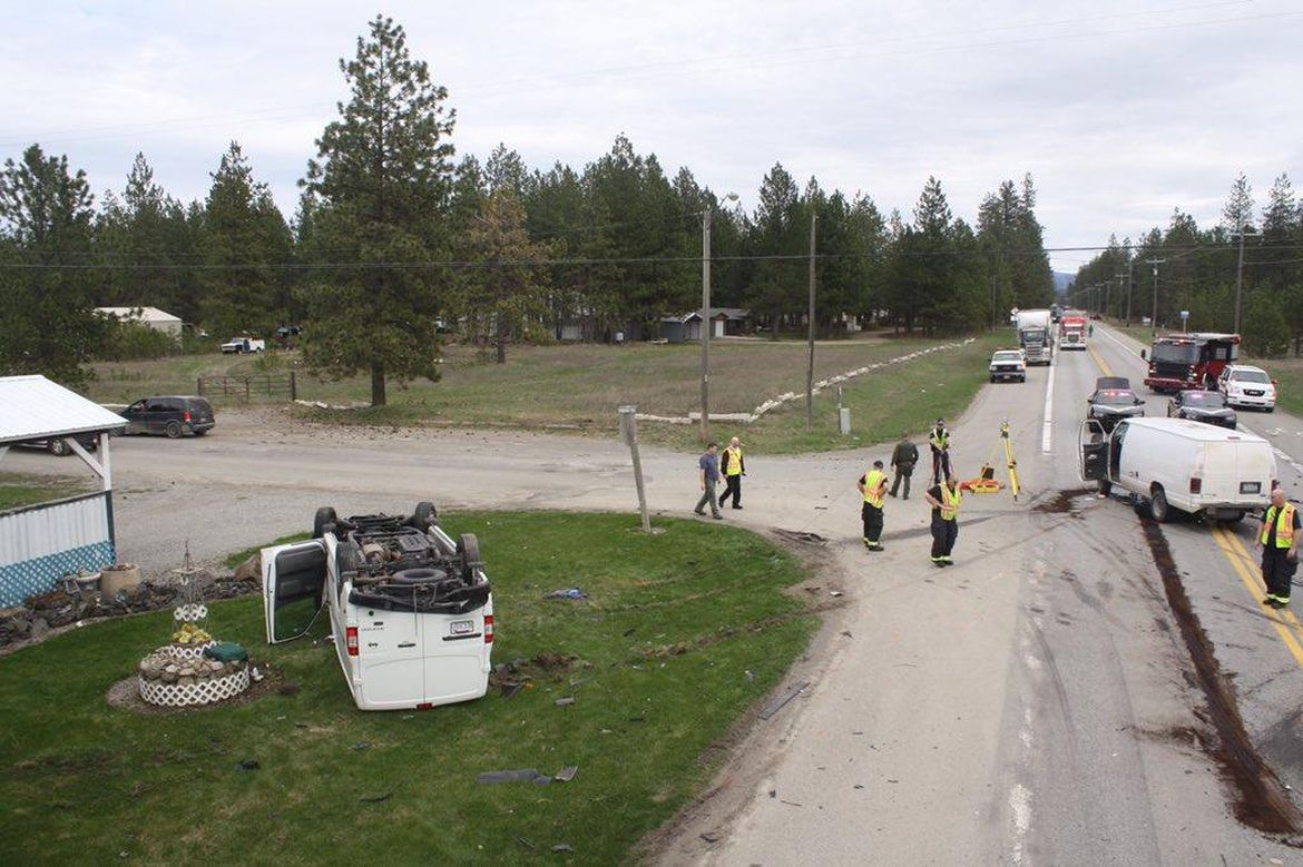 Five taken to hospital after threecar crash near Rathdrum The