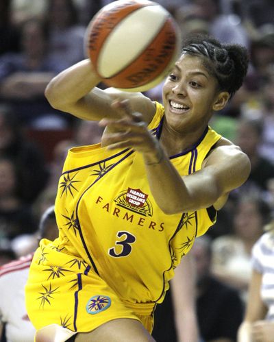Candace Parker was the first WNBA player to be MVP and top rookie in the same season. (Associated Press)