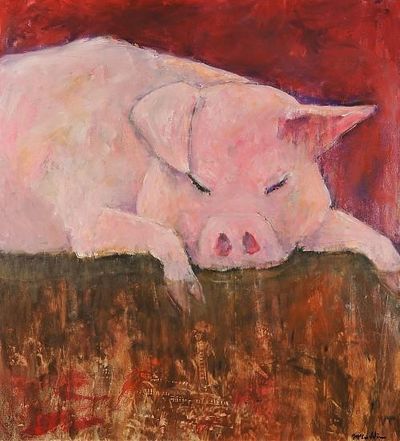 “Siesta” is among the works featured in the Mel McCuddin show at the Northwest Museum of Arts and Culture. (Mel McCuddin / Mel McCuddin)