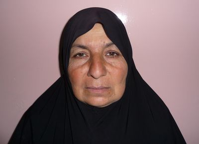Samira Ahmed Jassim is seen in a detention facility in Baghdad, Iraq, on Monday. (Associated Press / The Spokesman-Review)